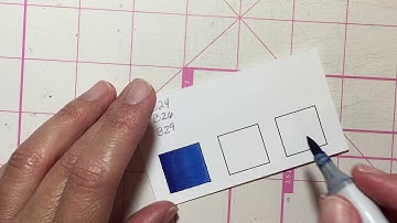 Basic Copic Color Blending - Squares
