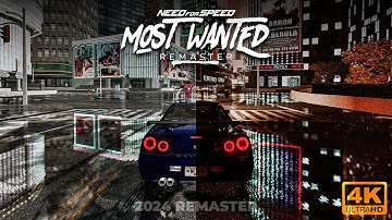Need For Speed MOST WANTED 2024 REMASTER Nissan Skyline GT-R New Graphics