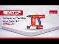 Unboxing Cordless Brad Nailer ELBNLI2001 مراجعه دباسه بطاريه 