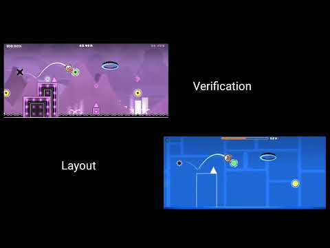 "Flashback" Layout and Verification video comparison | Geometry Dash 2.11