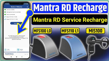 Mantra RD Service Recharge/Renewal 2025 | Mantra MFS100/110 RD Service Recharge #mantrardservice