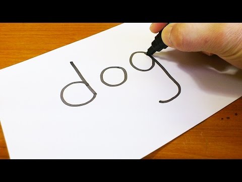 Featured image of post Easy Kid Drawings Dog : Start by drawing the head of the dog.