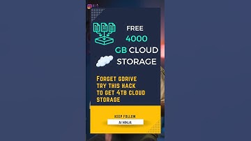 How to get 4000Gb free cloud storage #tech #shorts #information #foryou