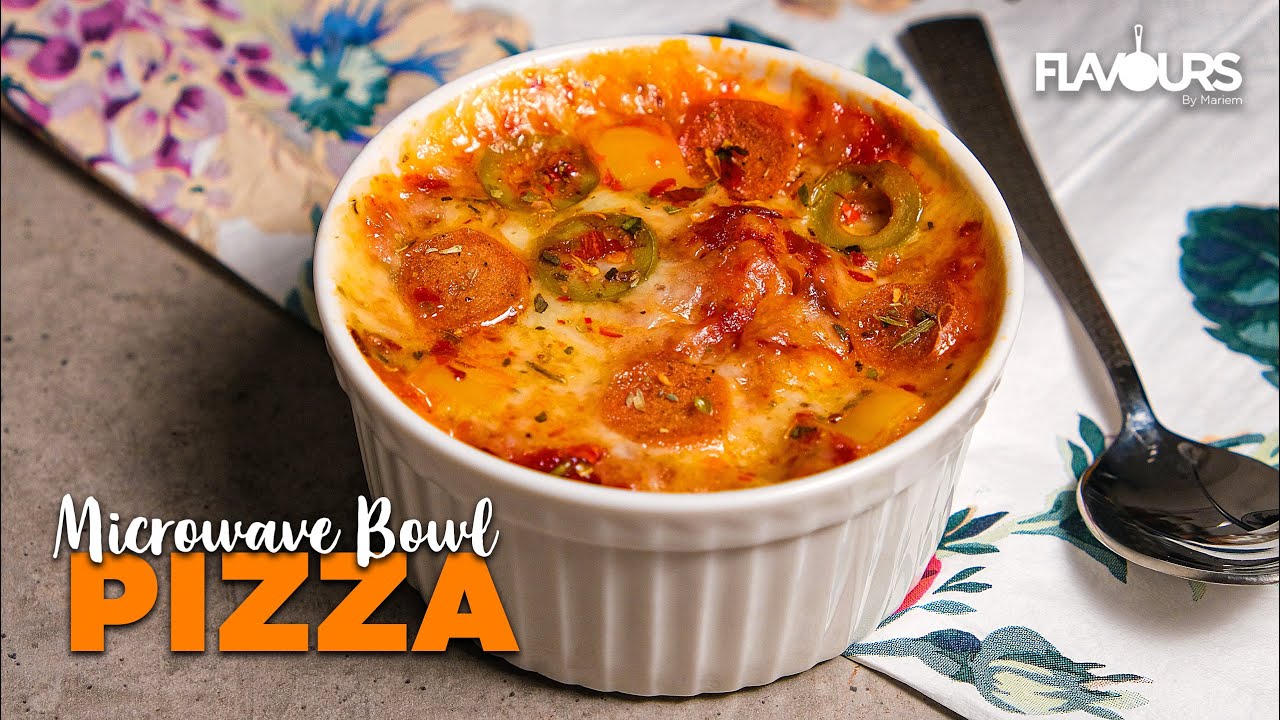 Microwave Bowl Pizza Instant Pizza Recipe Microwave Mug Pizza 1