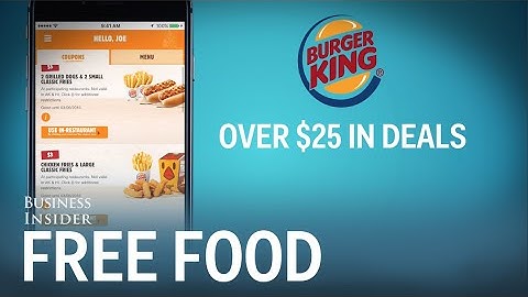 These fast food apps give you free food and discounts just for signing up