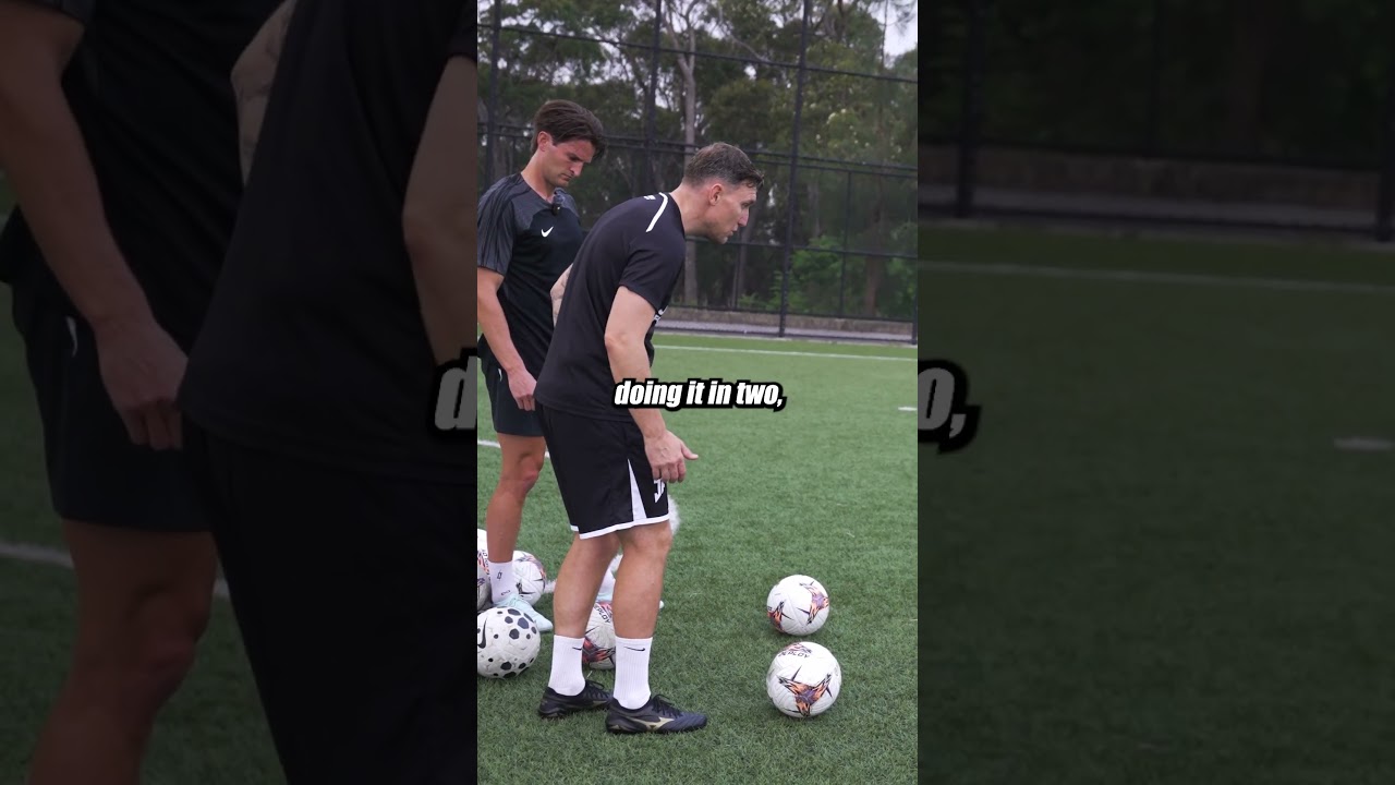 Fixing this technique. Watch the results ✅ #soccercoach #footballcoach #soccertraining #7mlc #joner