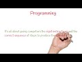 The fundamentals of programming