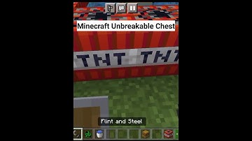 How to make Unbreakable Chest in minecraft 😳