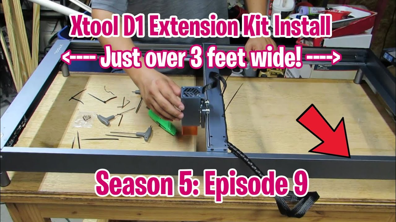 J'installe le kit d'extension pour le xTool D1 Pro 