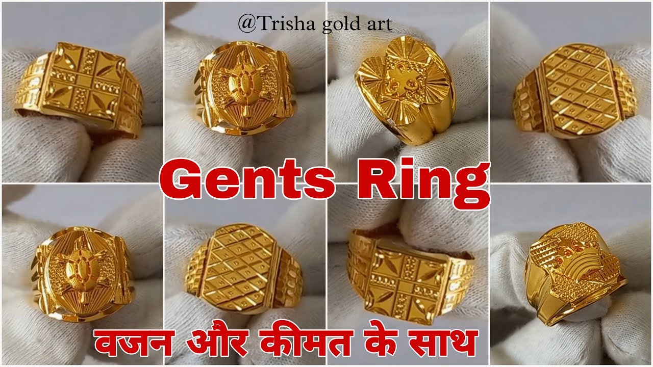 22K Yellow Gold Men's Rings | Diamond Fashion Rings for Men in CA