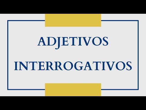 Español para Principiante - Clase 38 - Adjetivos Interrogativos   (sub)