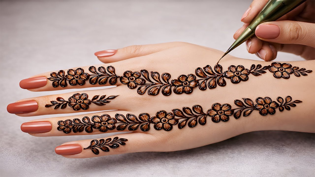 Latest Beautiful Stylish Mehndi Design | Latest Back Hand Mehndi Design | Anisha Mehndi Magic