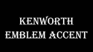 Kenworth Hood Emblem Accent