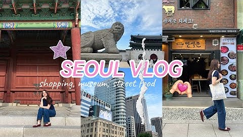 [VLOG 🏙️] Seoul vlog/ shopping/Museum  of Korean Folk Medicine