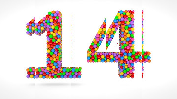 Learn Number 14 on 3d Color Balls | Sparta Shifted Lines Effects (sponsored by preview2effects)