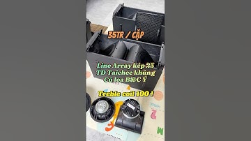 Array 25 Kép TD Taichee, Treble Coil 4 Inch, Quá Khủng, 35tr 1 Cặp, Hàng New Openbox