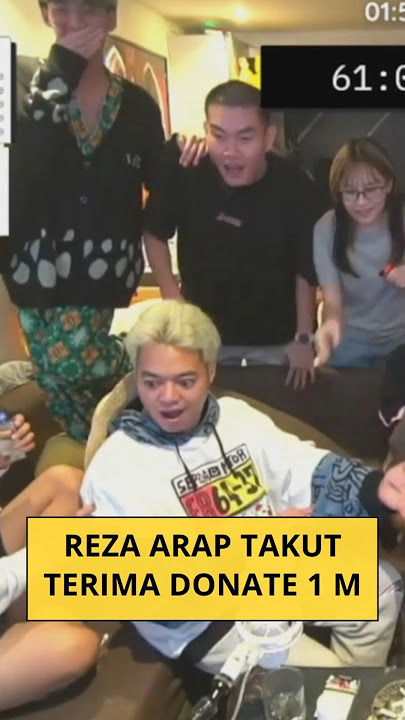 REZA ARAP TAKUT DI DONATE 1 M #ybrap #yb #rezaarap #shortvideo