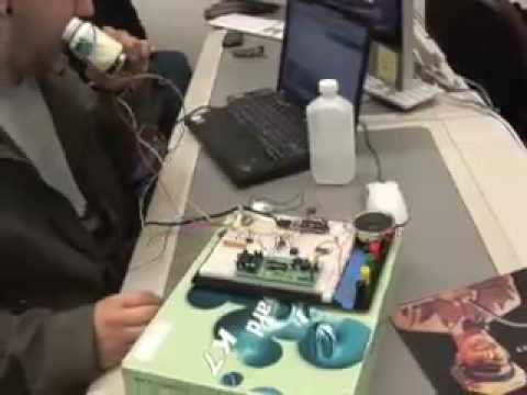 "Synthalyzer" Breathalyzer-Sensor Controlled Musical Instrument w/Arduino by Max Kazemzadeh's Student