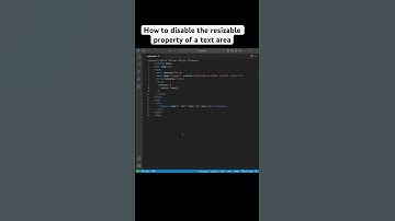 How to disable the resizable property of a text area