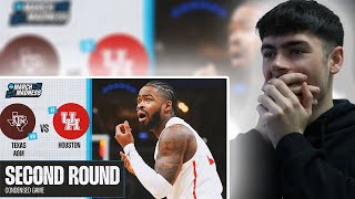 BRITS React to Houston vs. Texas A\&M - Second Round NCAA tournament extended highlights