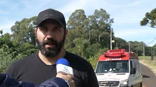 Animais na pista provocam acidente na estrada para...