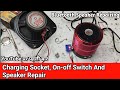 How To Repair Bluetooth Speaker | Charging Socket, Speaker and On-Off Switch Repair |