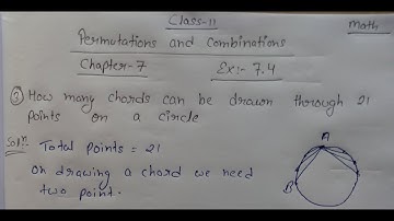 How many chords can be drawn through 21 points on a circle.