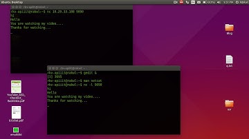 Chatting in terminal using Netcat/nc