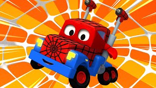 世界杯之蜘蛛侠卡车 🚚 ⍟ 超级卡车卡尔在汽车城  - 国语中文儿童卡通片 Car City 動畫合集 - Mandarin Truck Animation for Kids