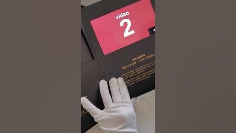 FUNTEK Custom Design Full HD LCD Video in PU Leather Book with Magnetic Switch