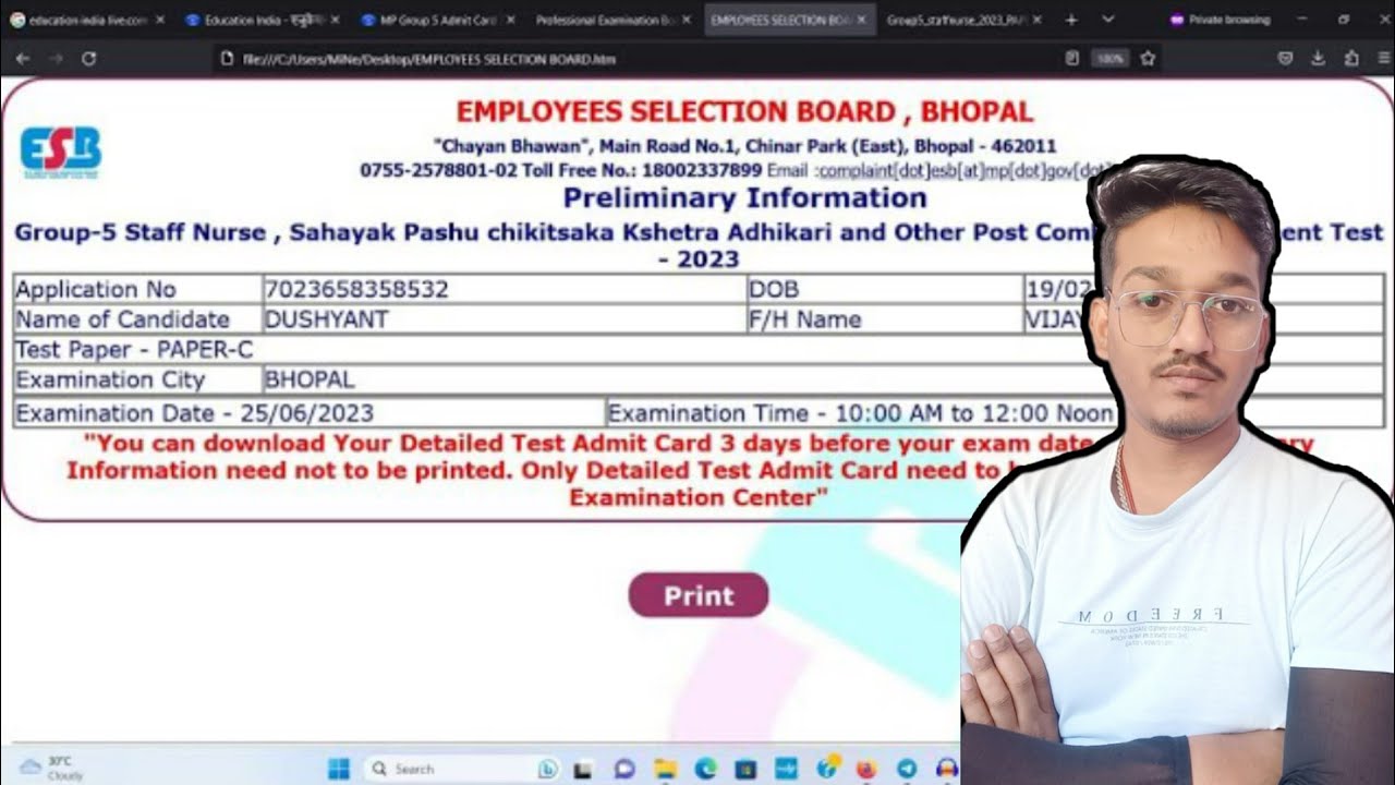 MP Group 5 Admit Card 2023 Kaise Download Kare || How To Download MP Group 5 Admit Card 2023