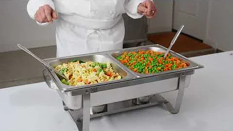 Setting Up a Standard Chafing Dish for Buffet Service