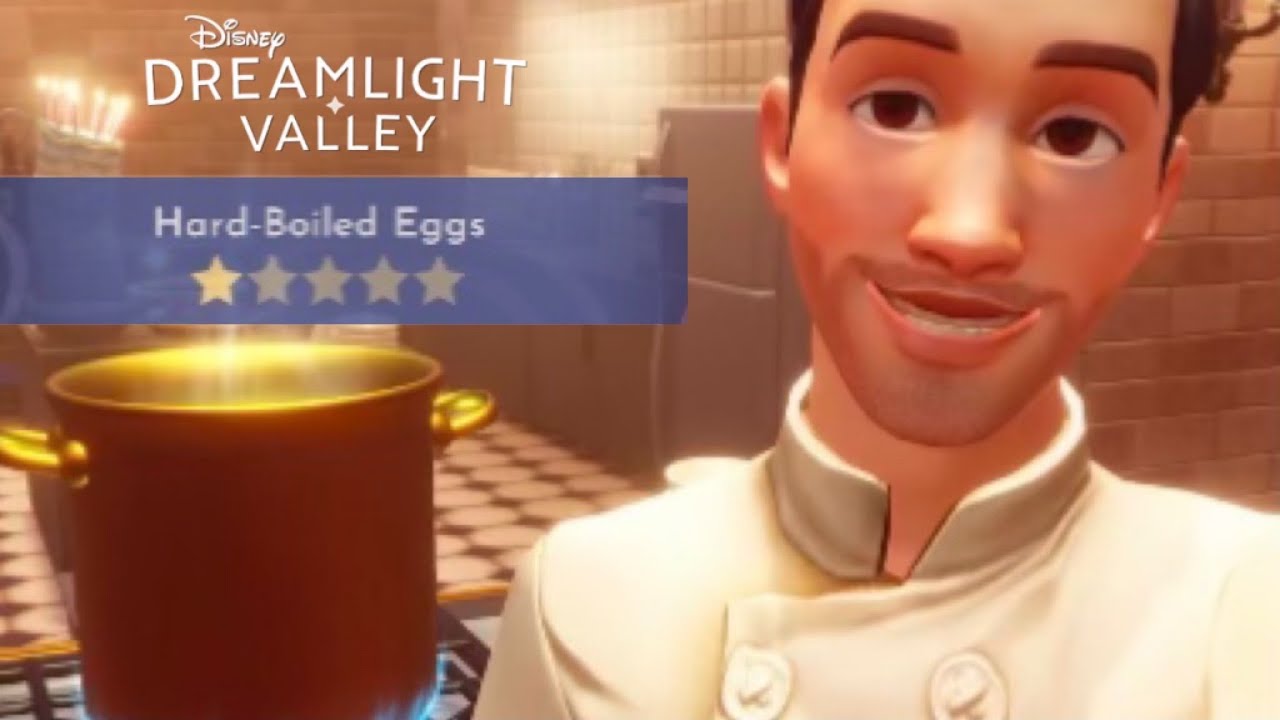 How To Make Hard Boiled Eggs Recipe Disney Dreamlight Valley YouTube