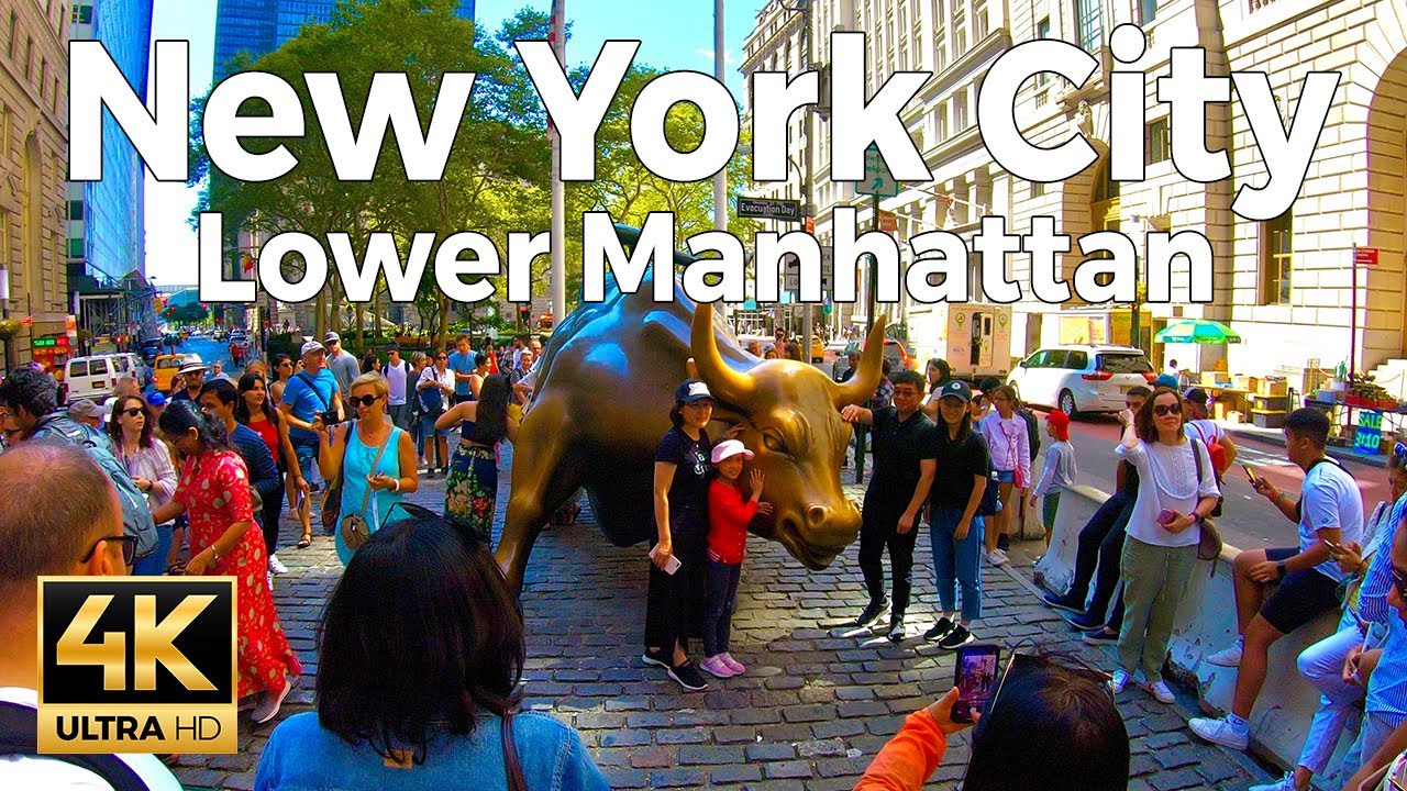 New York City Walking Tour Part 2 - Lower Manhattan (4k Ultra HD 60fps) – With Captions