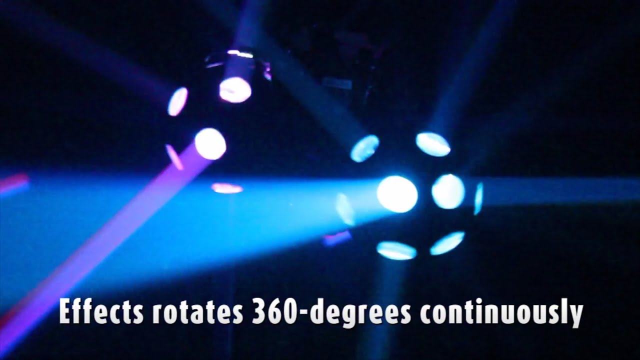 Chauvet Cosmos LED 360 Degree Dual Ball LED Light - YouTube