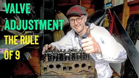 Klepafstelling De regel van 9
