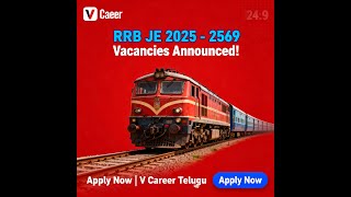 Information RRB JE 2025 Notification Out! 2569 Vacancies | Eligibility, Application Dates, Syllabus | V Career Update