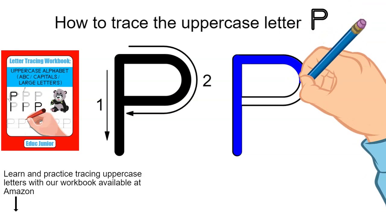 How to trace the uppercase letter P YouTube