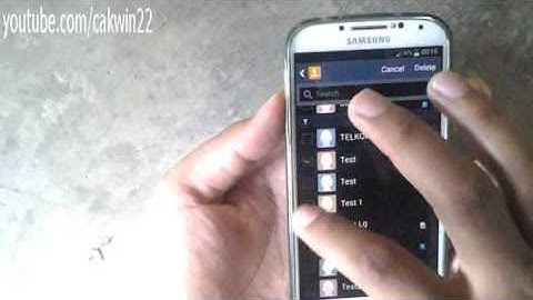 Samsung Galaxy S4: How to Delete Contacts (Android Kitkat)