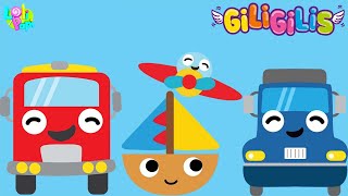 LEARN VEHICLES 🚒 🚛 🚁 Kids Song | Cartoons for Kids #lolipapi #peekaboo #giligilis by Giligilis - Kids Songs & Nursery Rhymes 24,042 views 3 weeks ago 37 minutes