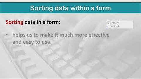 Information   Communications Technology G9 U9L4 Databases Forms Pt2
