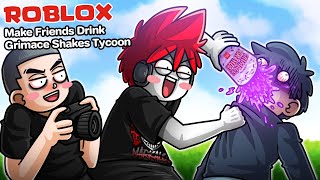 Roblox : Make Friends Drink Grimace Shakes 🥤 บังคับเพื่อนให้ดื่มน้ำมรณะ ถ่ายลง Tiktok !!!