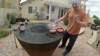 WAGYU SMASH BURGERS on ARTEFLAME