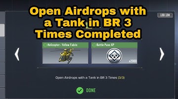 Open Airdrops with a Tank in BR 3 Times Completed | SEASONAL Roadkill COD Mobile