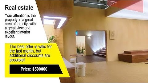 Create a House Sale Advertisement Video with Photos, Text, and Music - MakeWebVideo.com