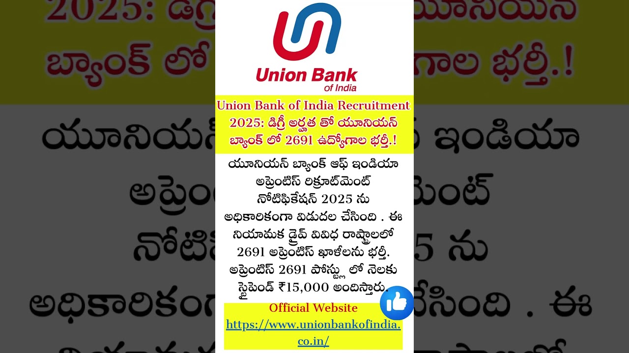 Union Bank of India Recruitment