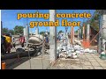 (electrical) concrete pouring ground floor San Antonio ZAMBALES