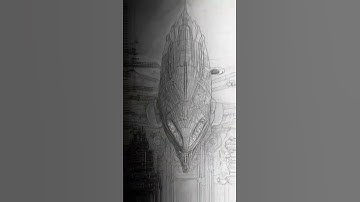 Alien spacecraft technical drawing Ai generated video #shorts #ai