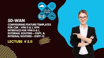 SD WAN Configi Templates for CSR – VPN 0 & 1, VPN Interface for VPN 0 & 1|| Lecture # 5.11 || By OPL