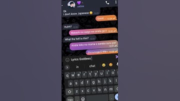 Thumbnail of Shinunoga E-Wa lyrics chat prank 😂|| lyrics Goddess chat  #edit #v